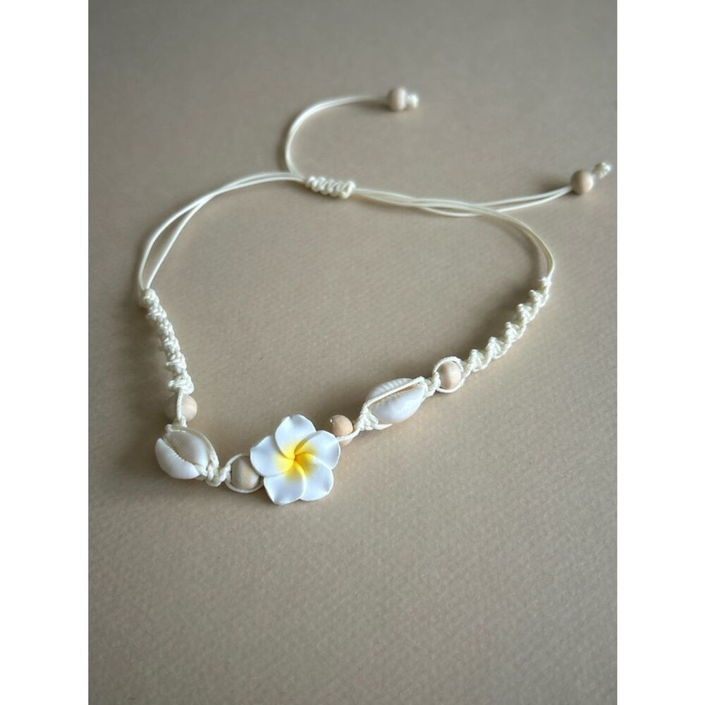 Boho flower necklace M1818 - Picture 3 of 4